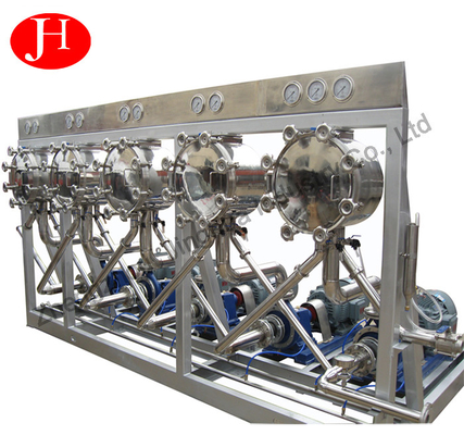Chaîne de production hydraulique d'équipement de Cdyclone de lait d'amidon de pomme de terre inoxydable