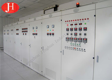 Installation de fabrication automatique électrique de farine de manioc avec le système de contrôle d'ordinateur