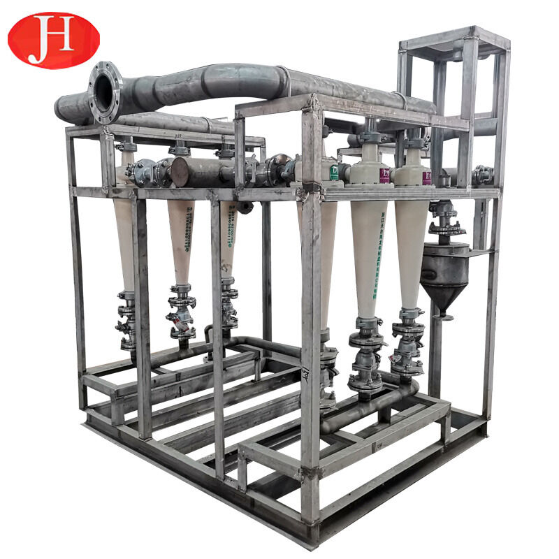 Ligne de production de fécule de manioc personnalisée équipée de capacités permettant un débit élevé et un traitement de fécule