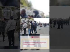 Des délégations du Nigeria et de l'Indonésie ont visité l'usine