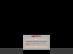 Exposition du projet de l'équipement de traitement de l'amidon de la machine à amidon de pommes de terre en acier inoxydable